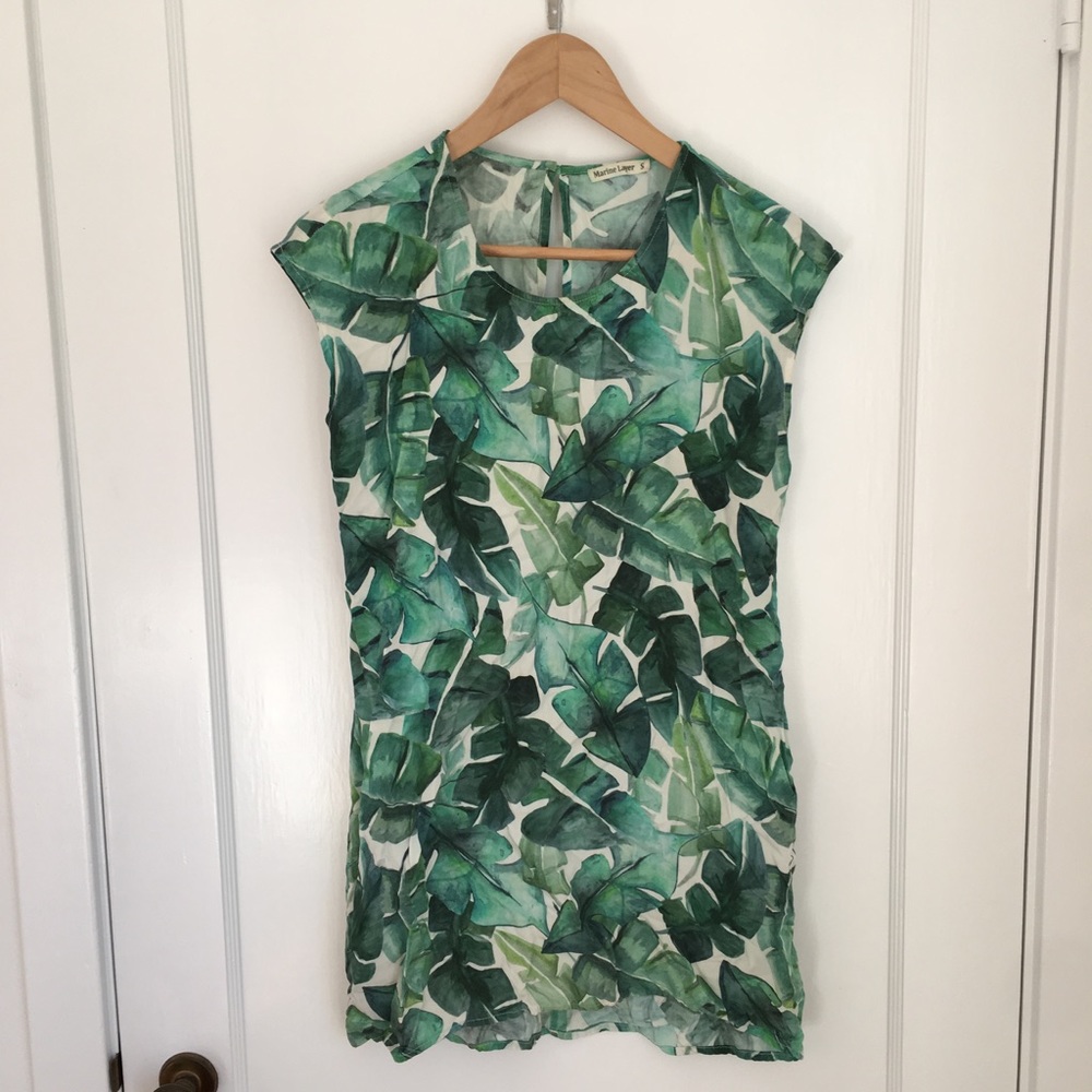 Marine Layer Palm Leaf Dress